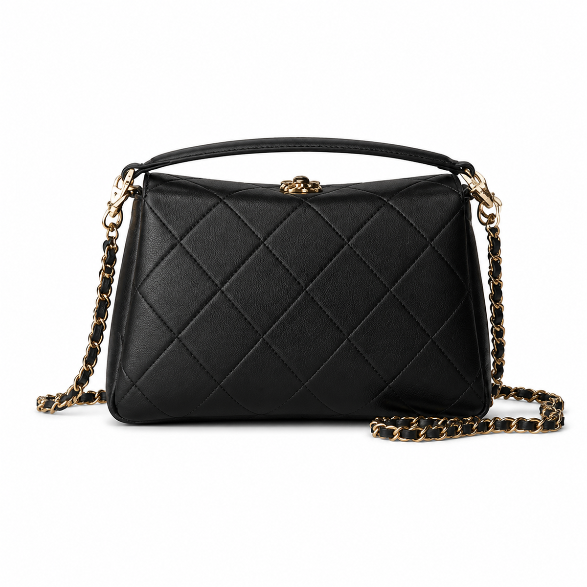 Chanel Structured Quilted Crossbody Bag