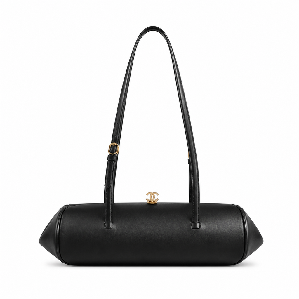 Chanel Black Cylinder Shoulder Bag