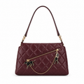 Chanel Burgundy Quilted Shoulder Bag