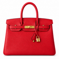 Hermès 25cm Structured Handbag – Open-Top Luxury Leather