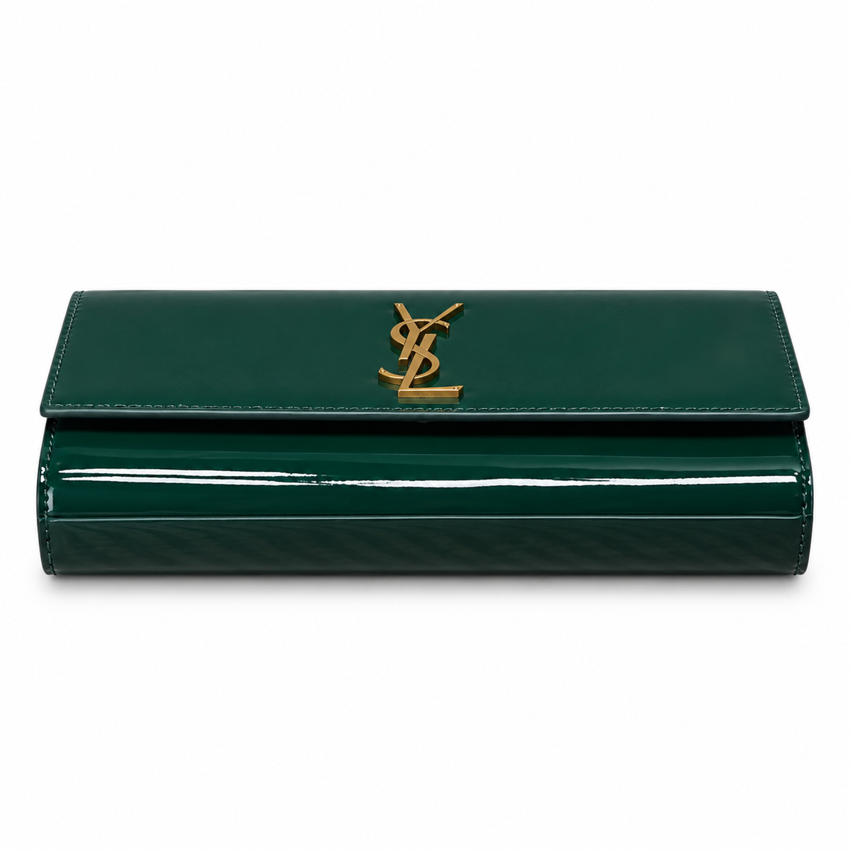 Saint Laurent Cassandre Clutch – Green Patent