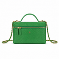 Chanel Green Embossed Crossbody Bag