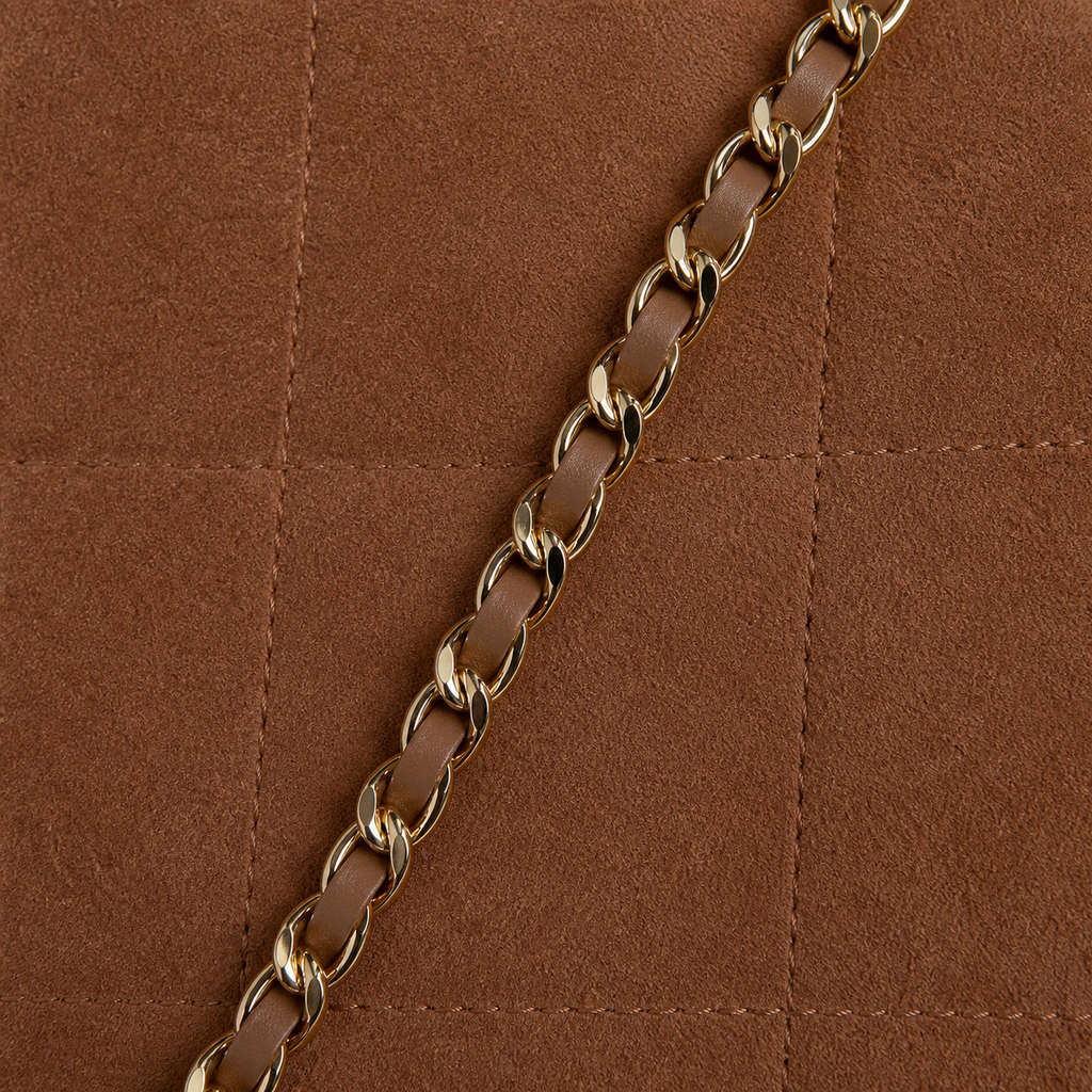 Chanel Brown Quilted Flap Shoulder Bag