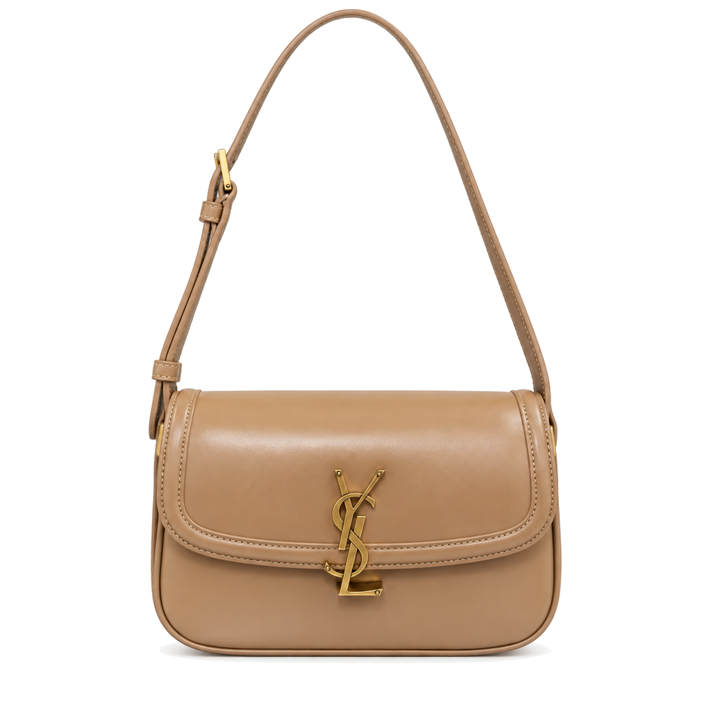 YSL Solferino Shoulder Bag – Beige Leather