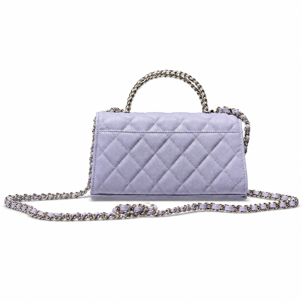 Chanel Quilted Leather Chain Crossbody Bag