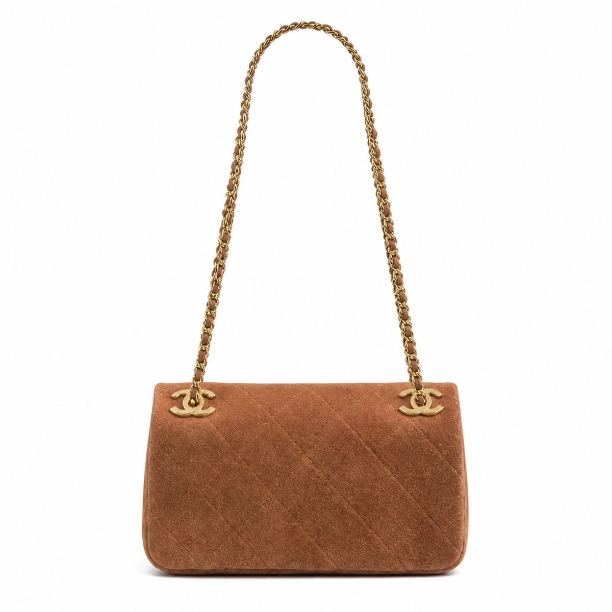 Chanel Brown Quilted Flap Shoulder Bag
