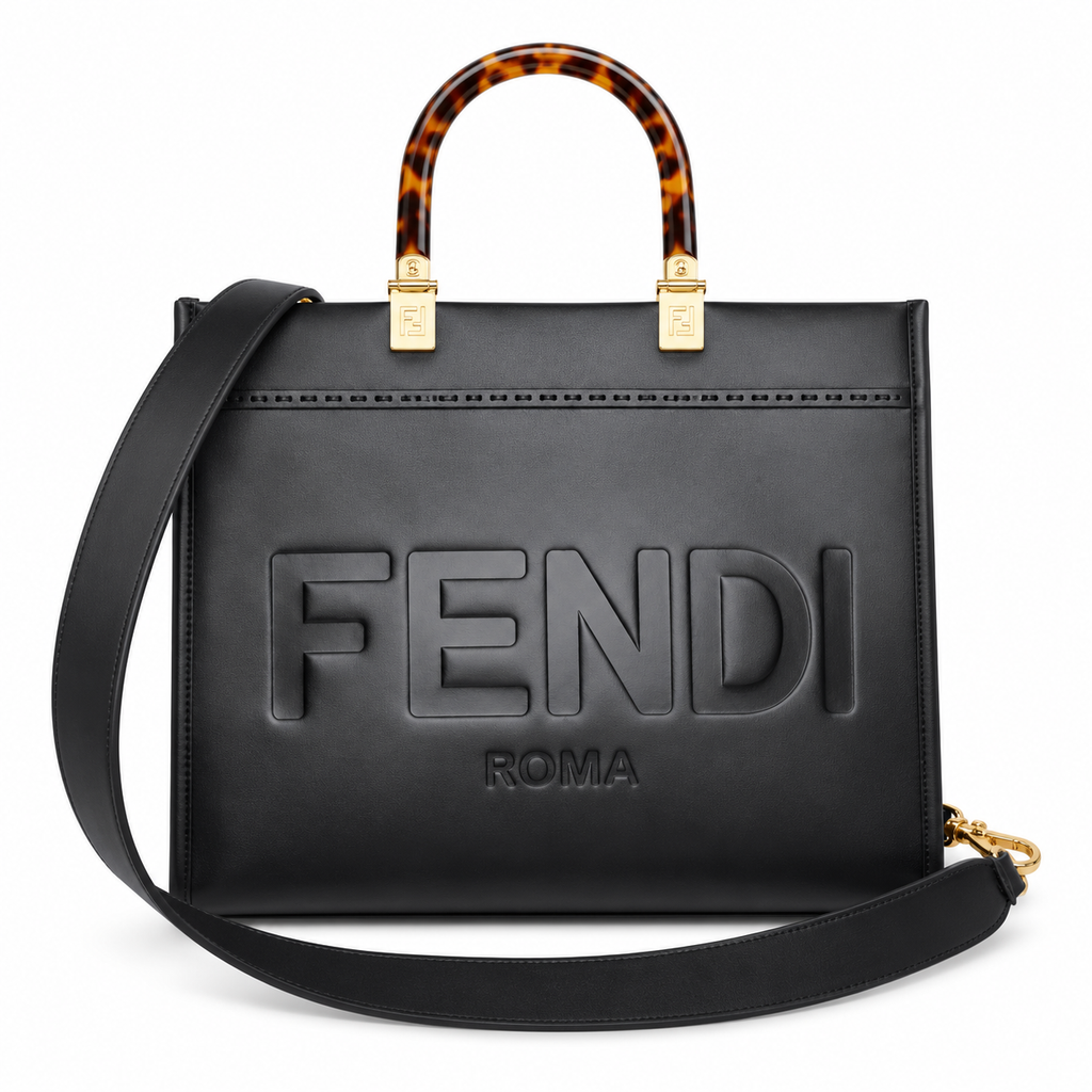 Fendi Tote Bag 35cm – FF Logo Canvas Shoulder Shopper