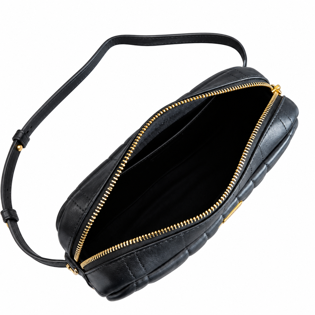 Burberry Black Quilted Camera Bag