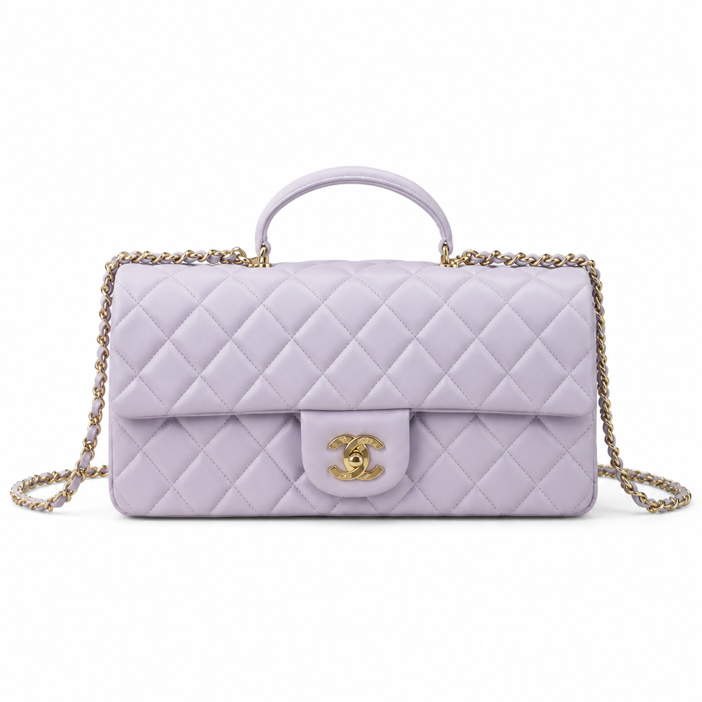 Chanel Lavender Quilted Flap Shoulder Bag