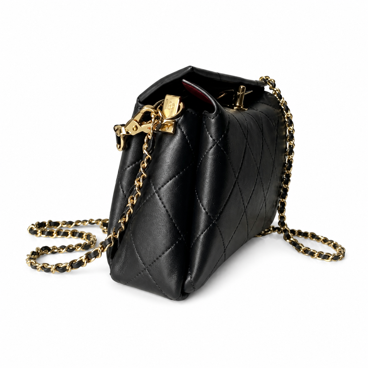 Chanel Structured Quilted Crossbody Bag