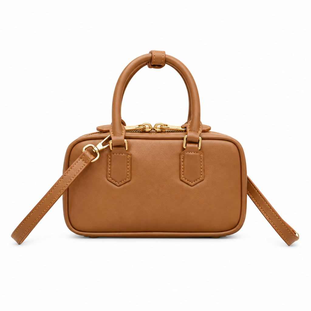 Miu Miu Mini Leather Top Handle Bag 19cm