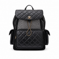 Chanel Classic Quilted Backpack | CC Hardware & Gold Chain Straps — 31cm