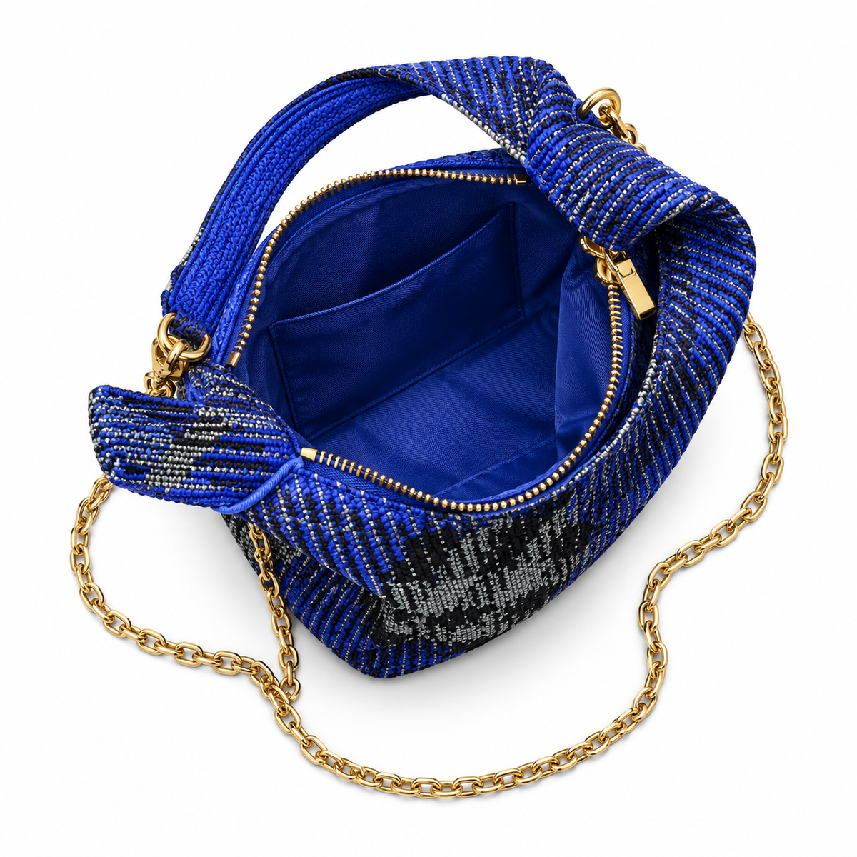 Burberry Blue Woven Chain Shoulder Bag