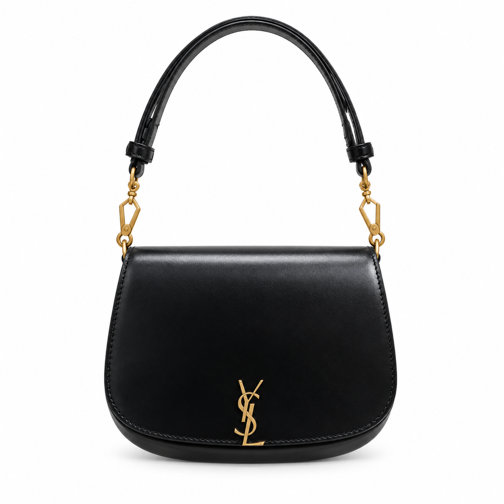 Saint Laurent YSL Voltaire Shoulder Bag – Black Leather