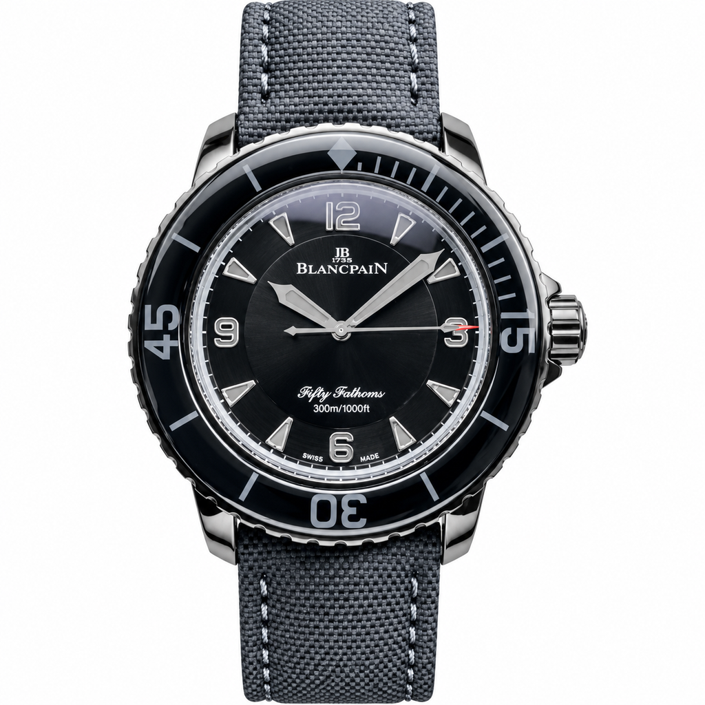 Blancpain Fifty Fathoms – Black Dial Ceramic Bezel 300m Swiss Automatic Dive Watch