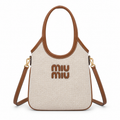 Miu Miu Leather Top Handle Bag 24 cm