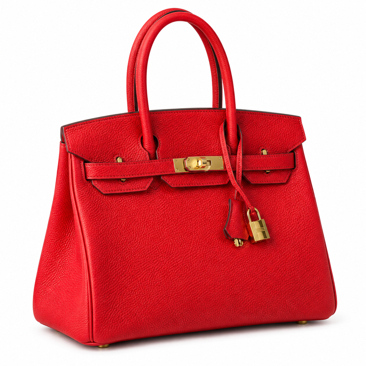 Hermès 25cm Structured Handbag – Open-Top Luxury Leather