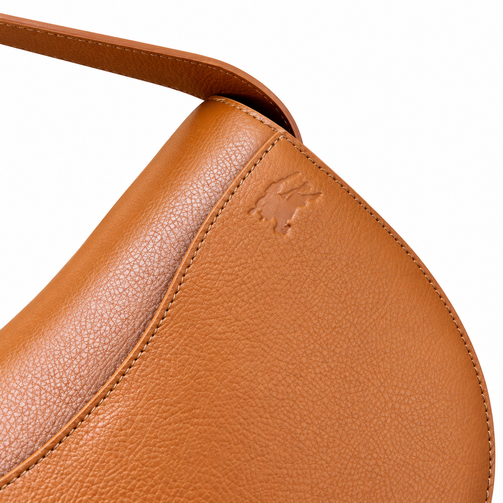 Burberry Tan Leather Saddle Bag