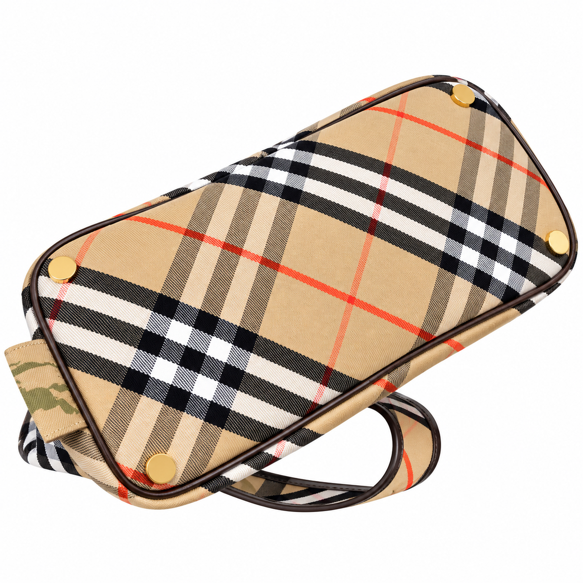 Burberry Check Tote Bag with Pouch