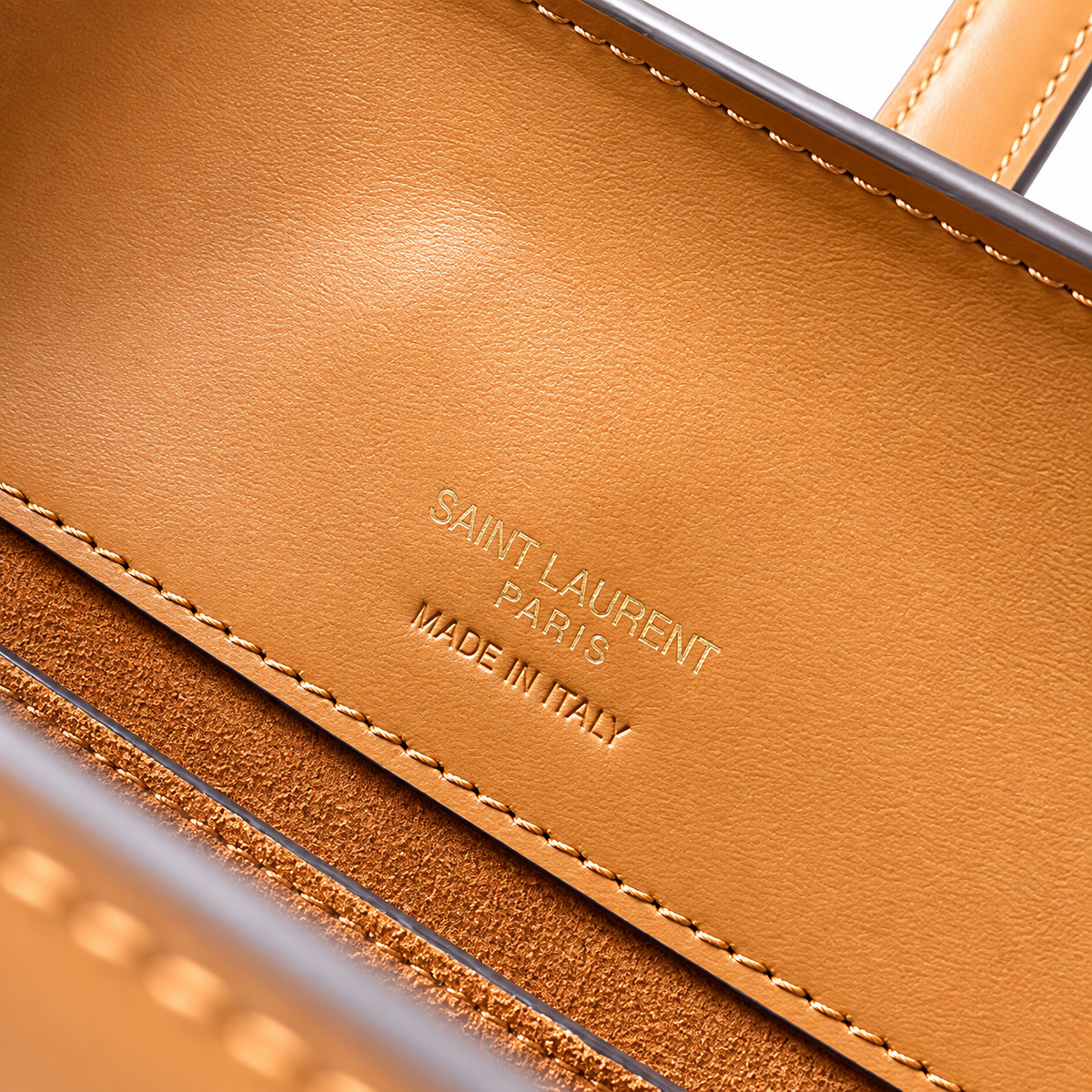 YSL Le 37 Bucket Bag – Tan Smooth Leather
